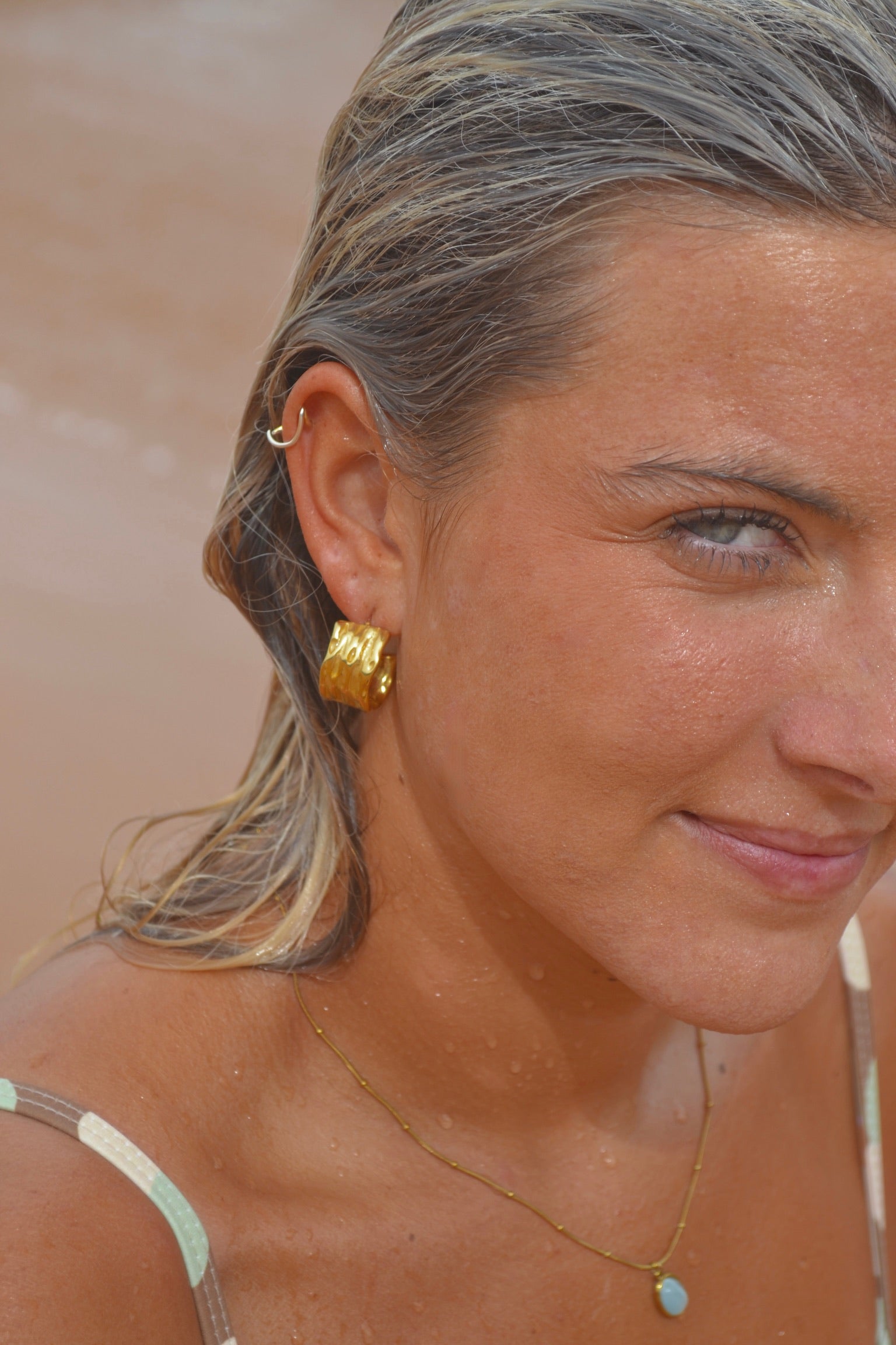 Hammered hoop Earrings