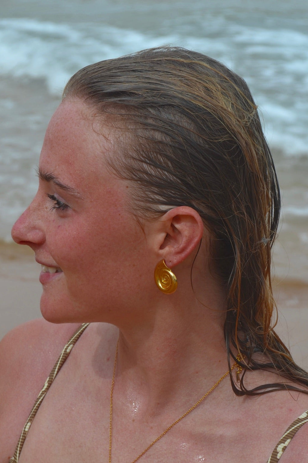 Spiral Shell Earrings