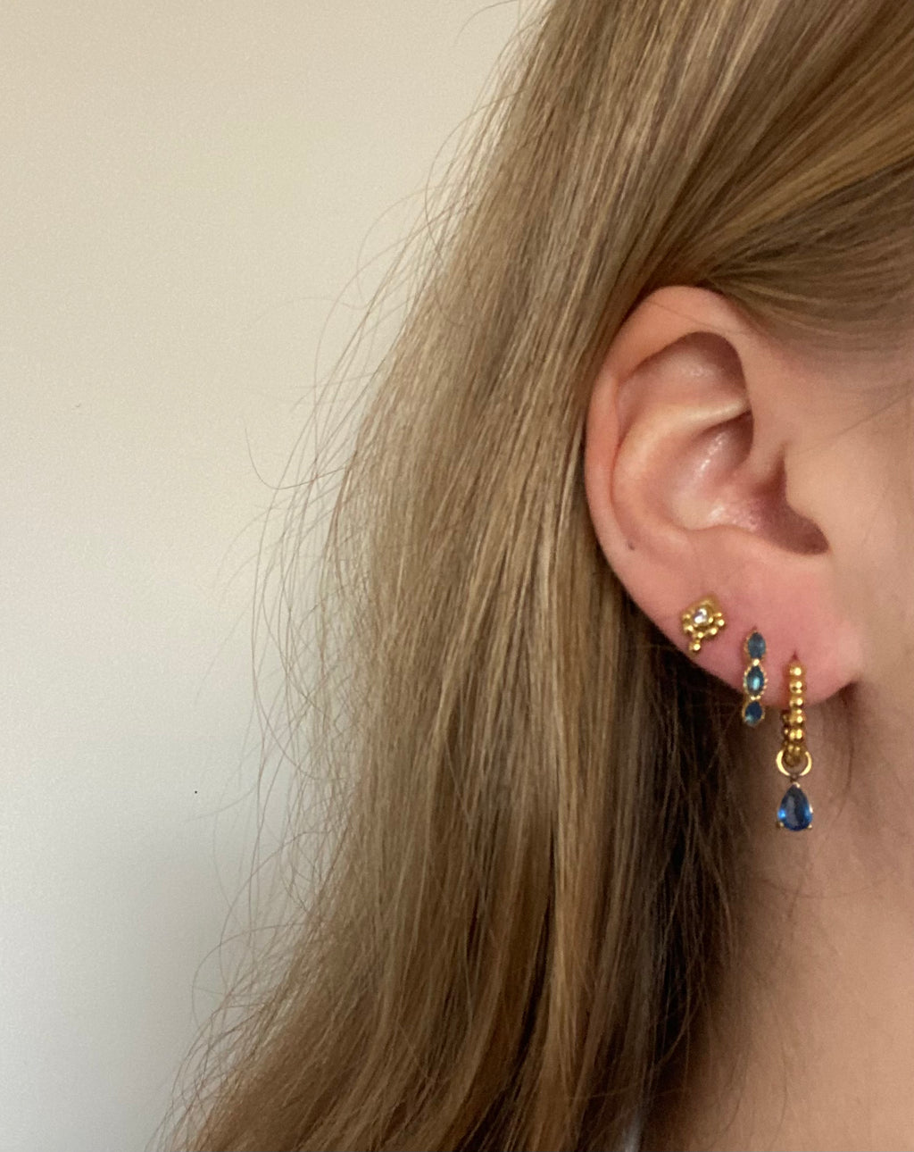 Eveleigh Blue stacker Earrings