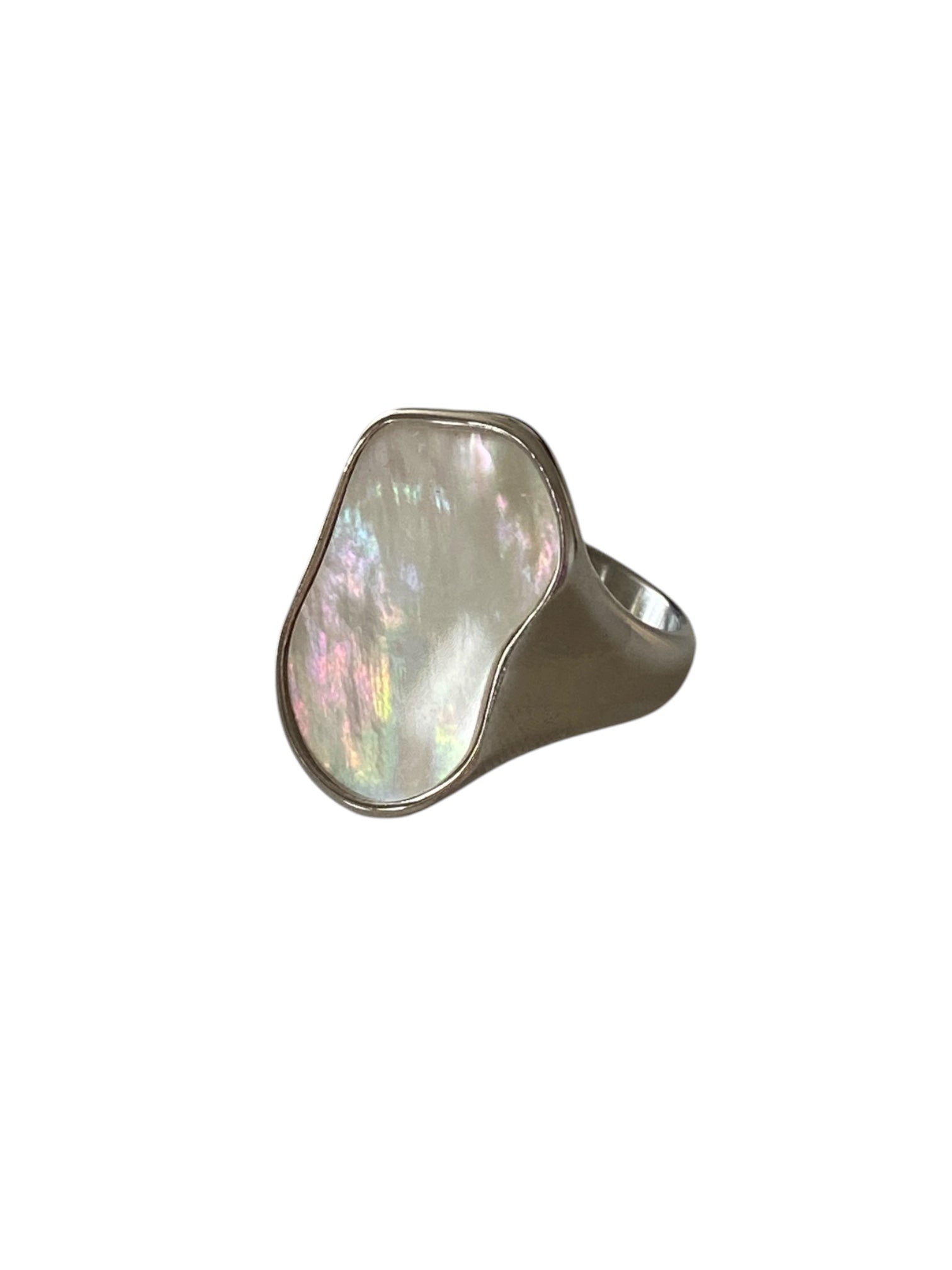 Mother of Pearl Silver Ring