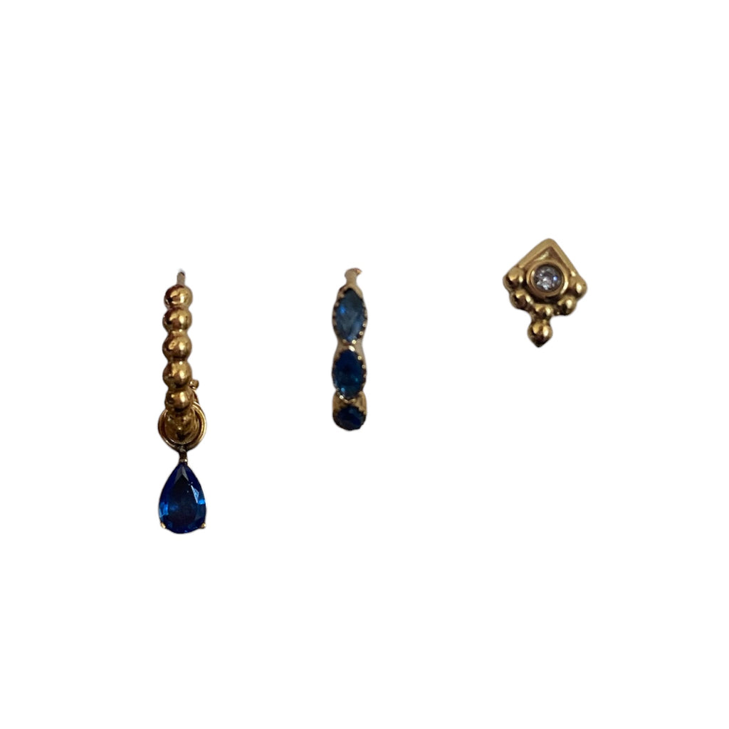 Eveleigh Blue stacker Earrings